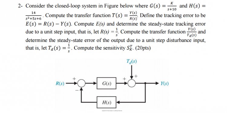 2- Consider The Closed-loop