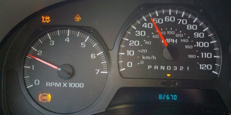 Traction control system warning Light