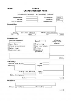 Change Request Form - click for a larger version