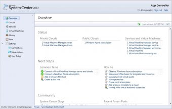 Figure 1: The App Controller Overview pane